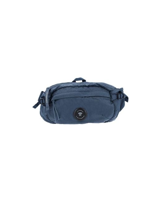 C P Company Blue Belt Bag "Nylon B Lens" for men