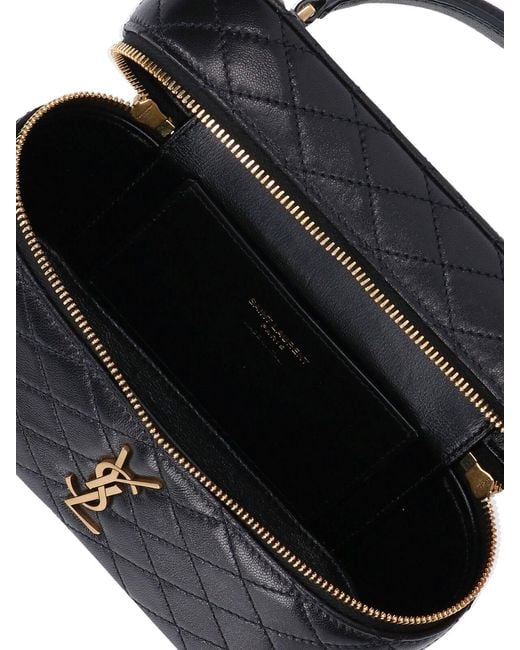 Saint Laurent Black "Gaby Vanity" Mini Bag