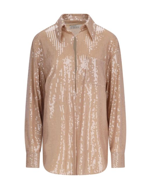 Camicia Paillettes di GIUSEPPE DI MORABITO in Natural