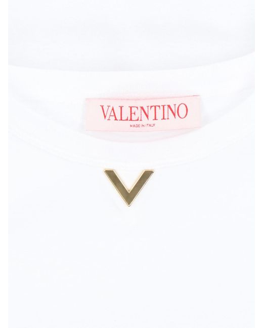 T-Shirt Logo di Valentino in White