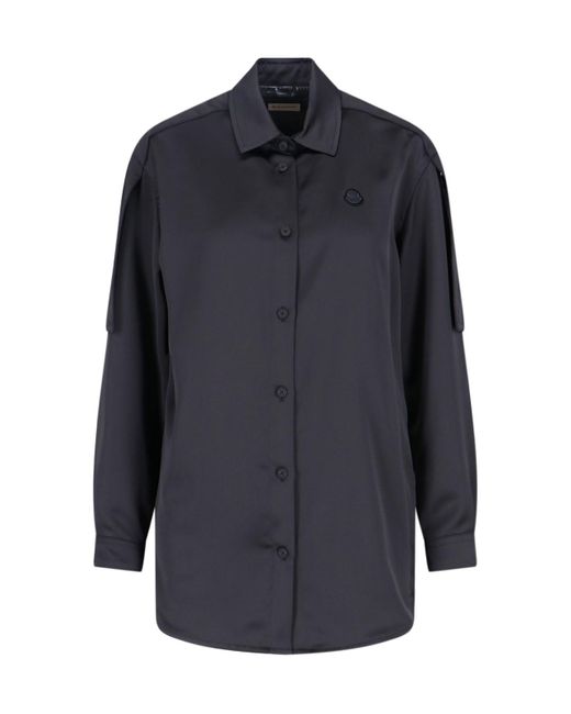 Moncler Genius Blue X Ee72 By Edward Enninful Satin Shirt