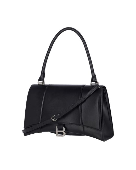 Balenciaga Medium Shoulder Bag "hourglass Hinge" in Black Lyst
