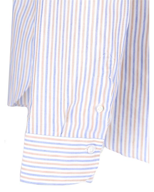 Finamore 1925 White Oversized Shirt "Oriana"