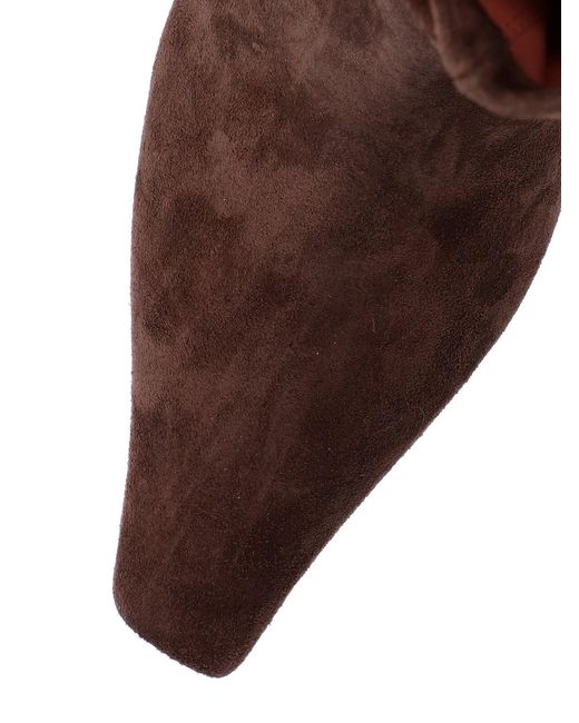 AMINA MUADDI Brown Cocoon Mini Boot