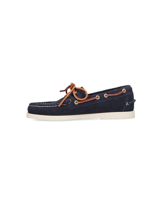 Sebago Blue Loafers "Portland Artisan" for men