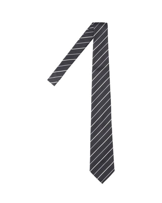 Saint Laurent Black Silk Tie for men