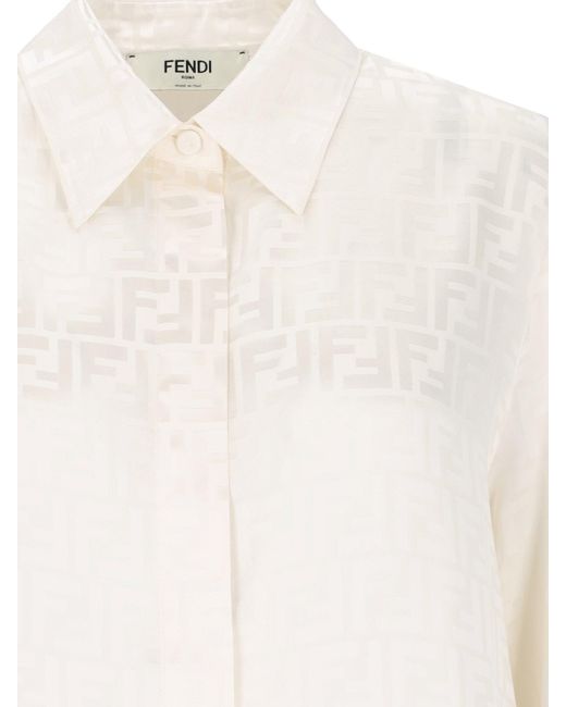 Fendi White 'ff' Shirt