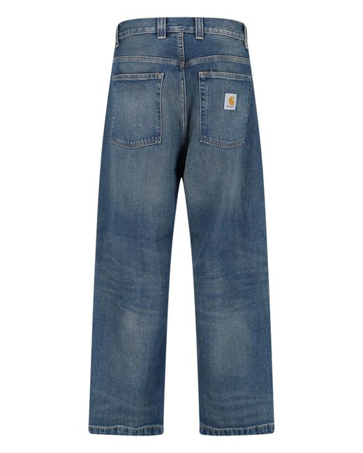 Carhartt Blue Straight Jeans for men