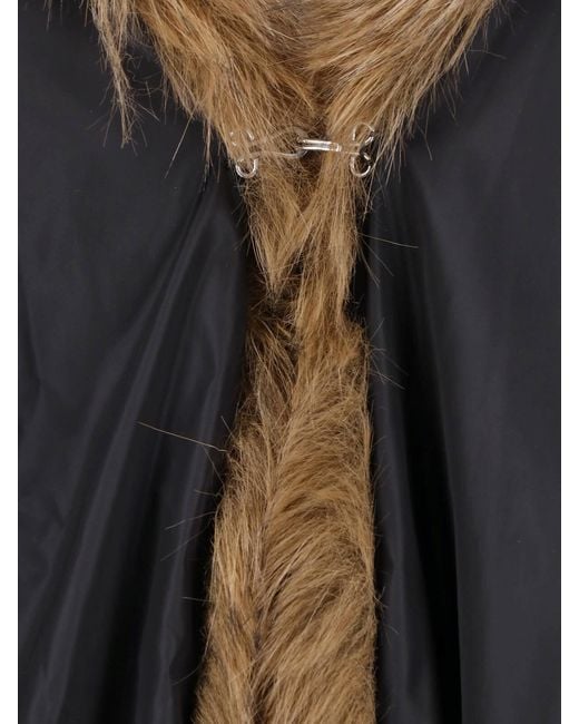 Moncler Natural Faux Fur Scarf
