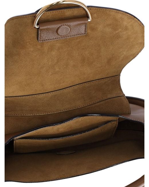 Chloé Brown 100% Calf Leather Shoulder Bag