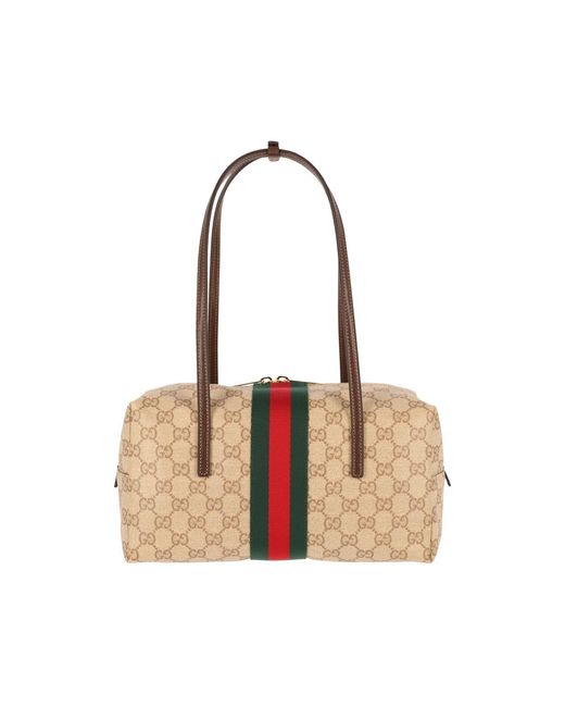 Gucci White Medium Shoulder Bag "Boston Melrose"