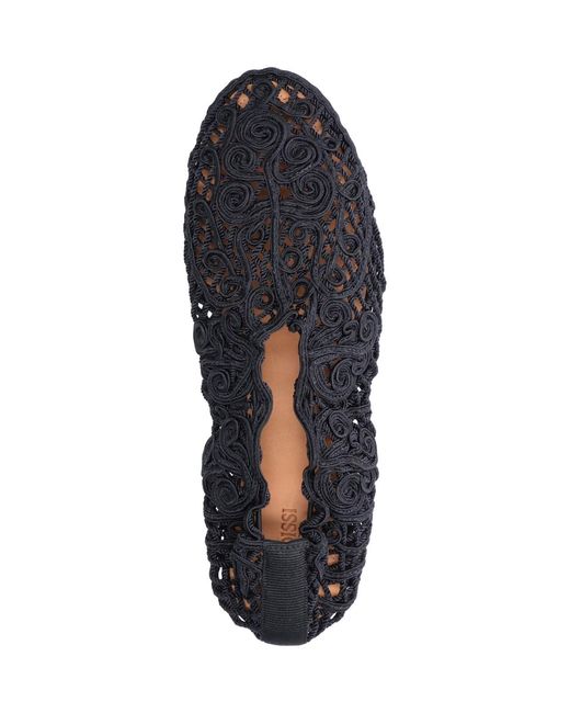 Odissi Black Ballet Flats "Iris"