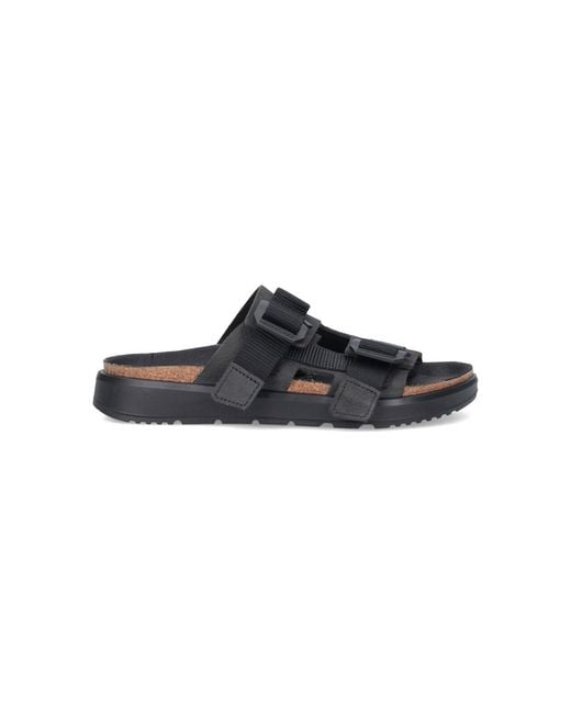 Birkenstock Black Sandals Nubuck Leather