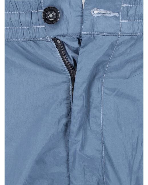 C P Company Blue C. P. Company Polyamide Utility Trousers for men