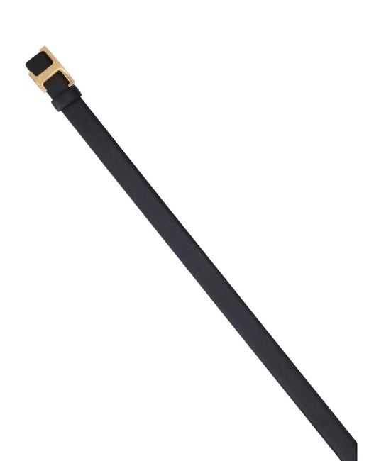 Tod's White Italian Calf Leather Belt For