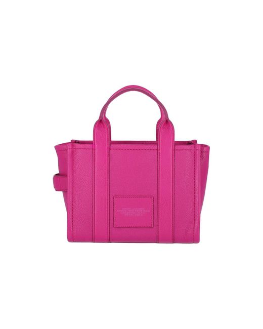 Marc Jacobs Pink Lipstick Leather The Mini Tote Bag