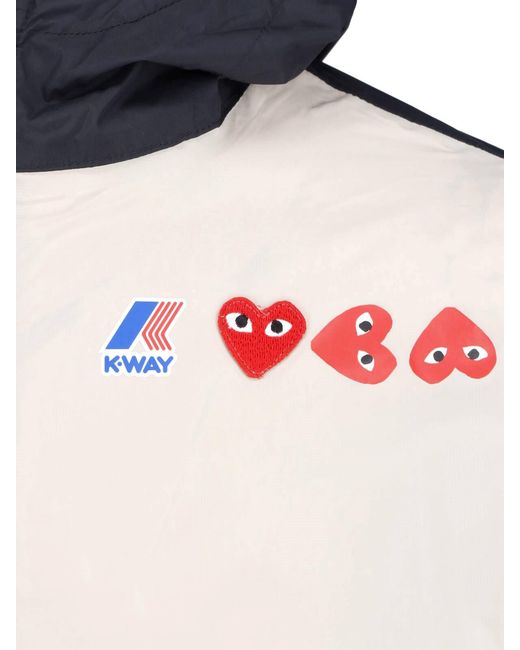 COMME DES GARÇONS PLAY Black Two-Tone Heart Motif Jacket for men