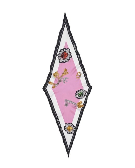 Marc Jacobs Pink Charms Scarf