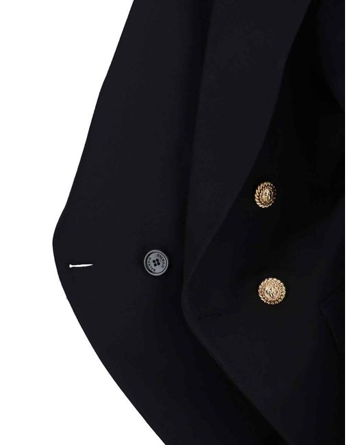 Balmain Black Jackets Virgin Wool