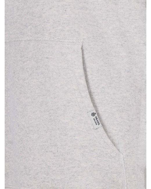 Prada White Hoodie