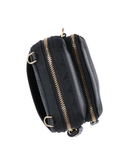 Anya Hindmarch Black Recycled Nylon Mini Crossbody Bag With Leather-Trim Details