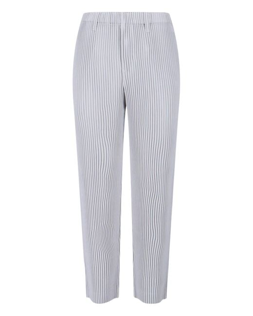 HOMME PLISSÉ Gray Pleated Pants for men