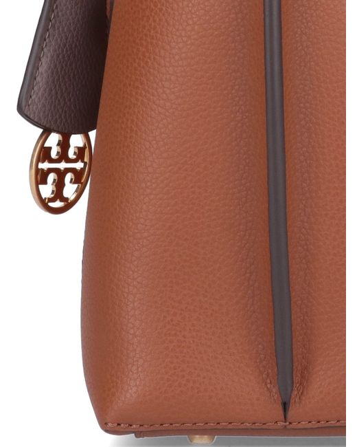 Tory Burch Brown Small 'perry' Shopping Bag