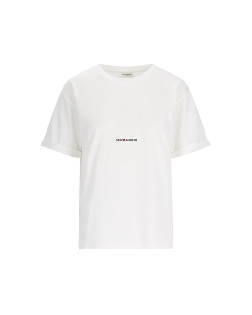 Saint Laurent White 'boyfriend' T-shirt