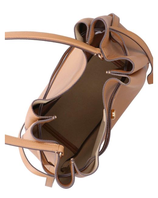 Tory Burch Natural Large Bucket Bag "Romy"