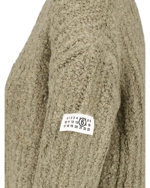 MM6 by Maison Margiela Green Crewneck Sweater