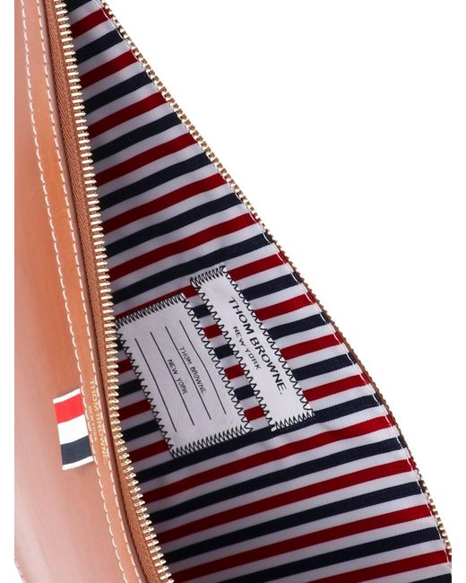 Thom Browne Brown Tricolor Detail Document Holder for men