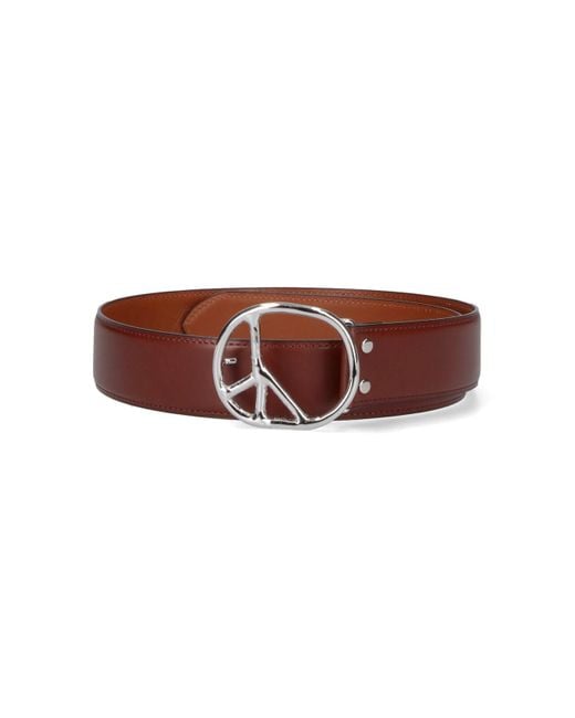 Needles Brown Belts Cow Leather for men