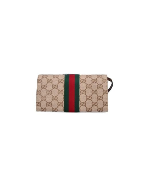 Gucci White Small Shoulder Pouch "Web"
