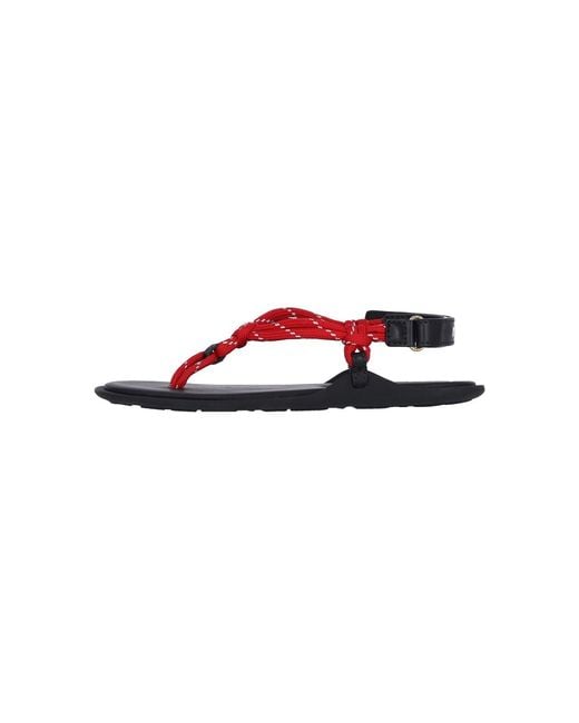 Miu Miu Red "Riviere" Sandals