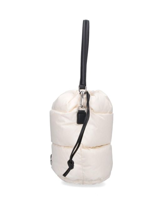 Borsa Secchiello "Caradoc" di Moncler in White