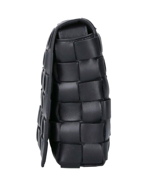 Bottega Veneta Black Shoulder Bag “Orto” for men