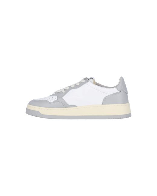 Autry White Low-Top Sneakers With Light Overlays for men