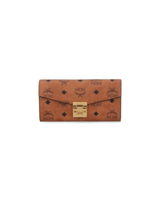 MCM White Wallets Polyurethane