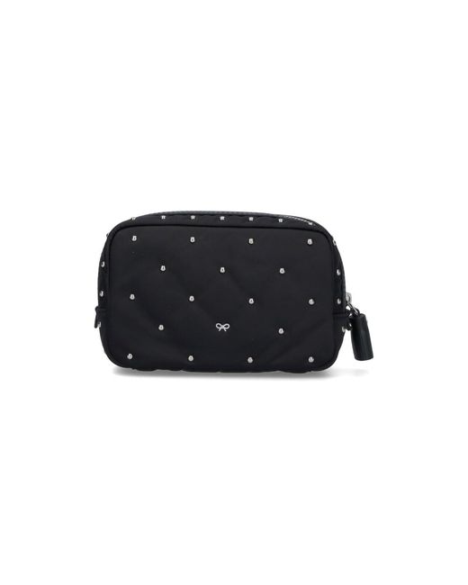 Pouch "Important Things" di Anya Hindmarch in Black