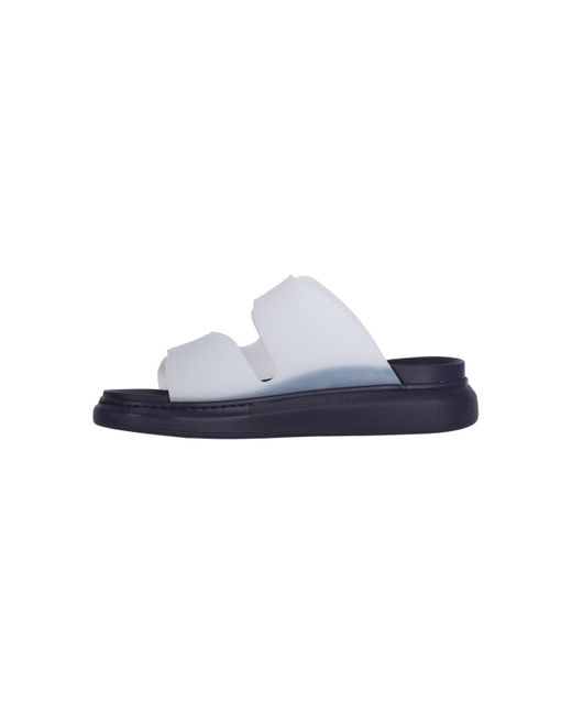 Alexander McQueen Blue Hybrid Slide Sandals for men