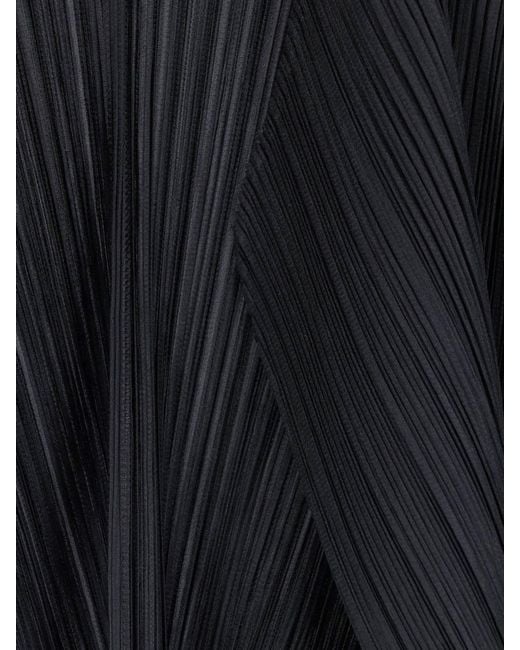 Pleats Please Issey Miyake Blue Pleated Cardigan