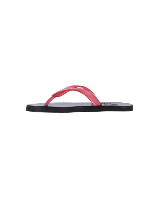 Ancient Greek Sandals Red Rubber
