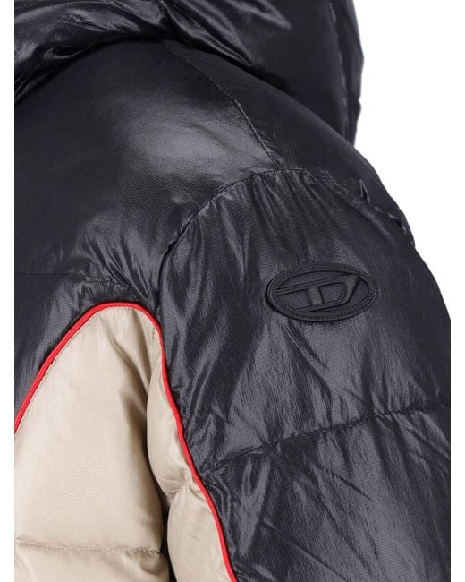 DIESEL Blue Polyamide Jacket for men