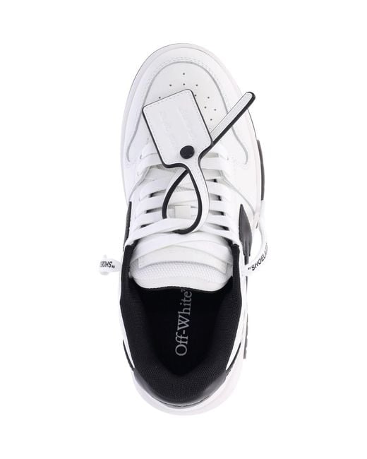 Off-White c/o Virgil Abloh White Bovine Leather And Rubber Sneakers