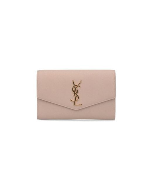 Saint Laurent Pink 'Uptown' Chain Pouch
