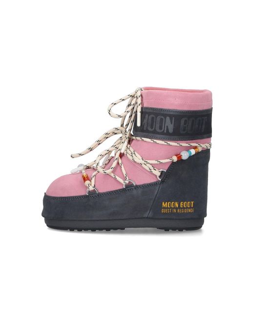 Moon Boot Pink Upper: Cow Suede
