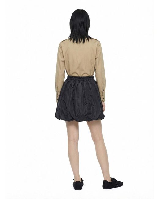 Prada Gray Silk Taffeta Skirt