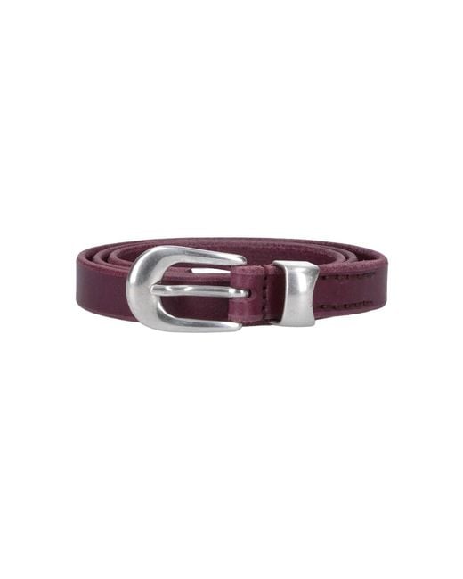 Our Legacy Purple Belts Cow Leather