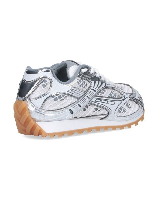 Bottega Veneta White "Orbit" Sneakers