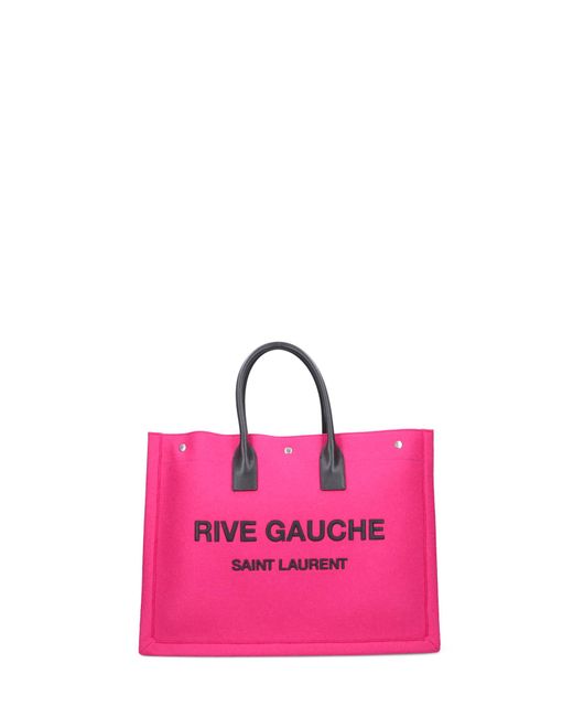 Saint Laurent Pink "rive Gauche" Tote Bag
